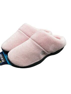 Isotoner Womens Pink Memory Foam Slippers Size Large (8.5-9)